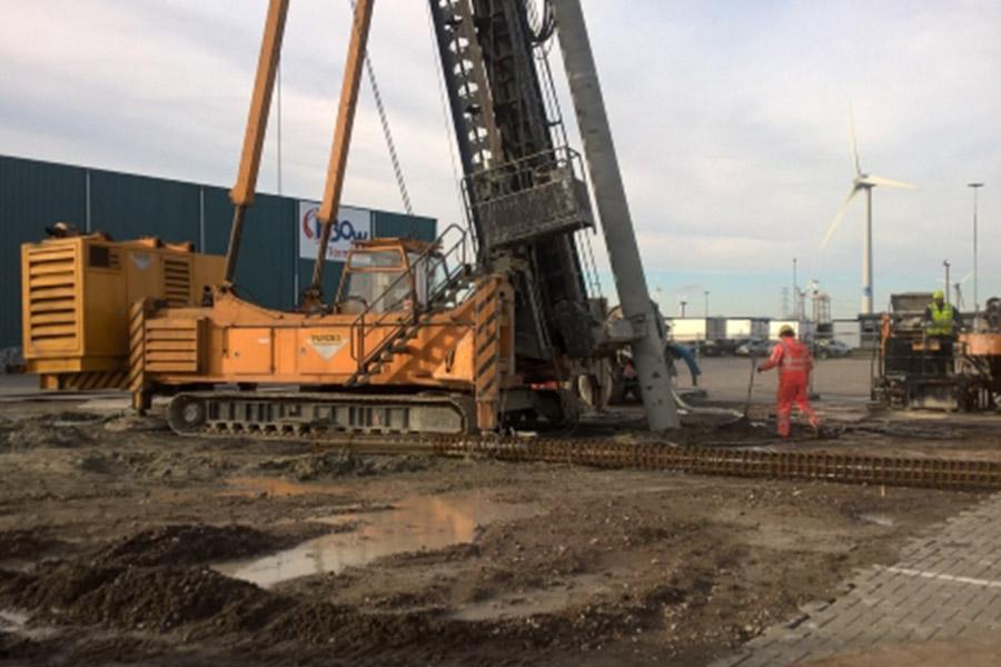 Lineage Windturbines Funderingen, heien, fundex