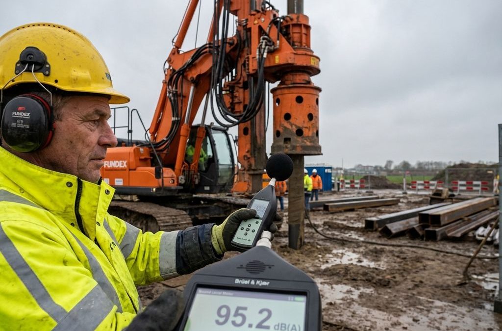 Hoe meet je geluidsniveaus bij funderingswerkzaamheden?